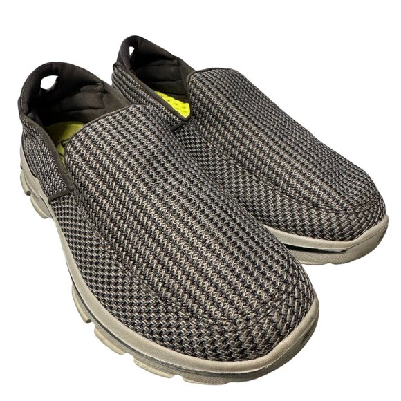 Skechers Go Walk 3 Loafers Mens 8 Black Gray GOmat Technology Walking Shoes - Picture 10 of 13